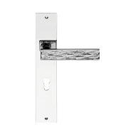 Dynamic Mortise Handle On Plate - Chrom